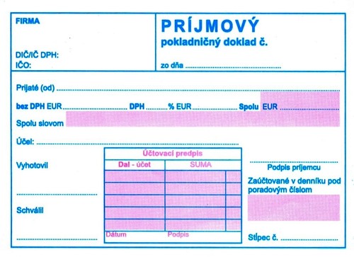 Prijmovy PD A6 s DPH neprepis.         (100)