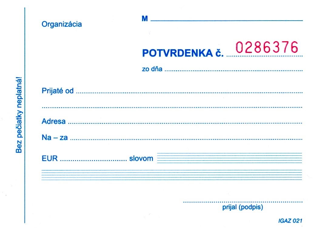 POTVRDENKA S JUXTOU A6 NEPREPIS.