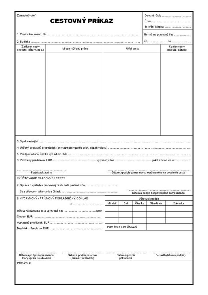 CESTOVNY PRIKAZ A4