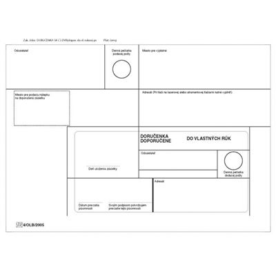 OBALKY B6 DOPOURCENE DVR SAM.BEZ OPAK.DORUC.