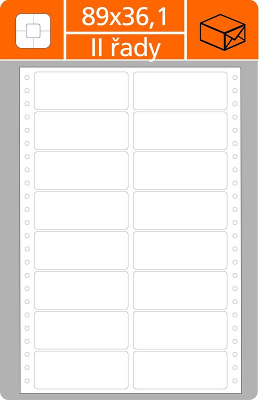 TAB. ETIKETY  2 RADOVE 89x36,1          500h/