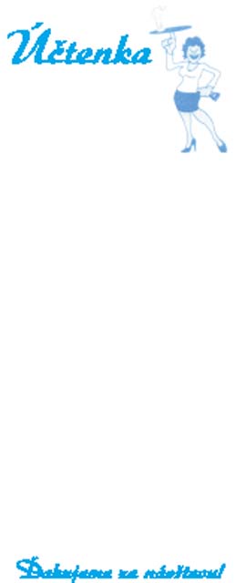 Casnicka uctenka 7x15cm bez potlace 