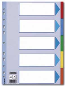 ROZRADOVAC A5 5-DIELNY PLASTOVY FAREBNY