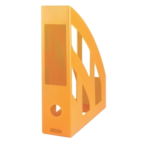STOJAN NA CASOPISY PLASTOVY CLASSIC ORANZOVY