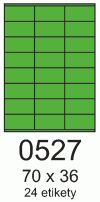 PRINT ETIKETY 70x36 ZELENE